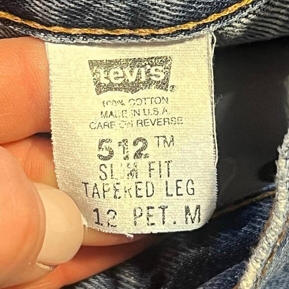 Vintage Levi’s 512 Women’s Size 12 Petite M Relaxed Fit Tapered Leg Y2K 90s USA - Picture 5 of 9